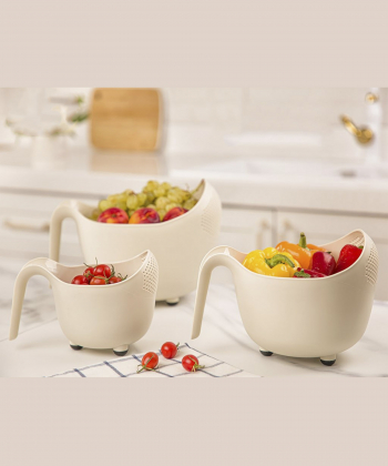 ست برنج شوی دسته دار لیمون Limon کد 133007