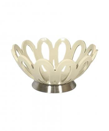 سبد میوه کوچک پایه استیل لیمون Limon کد 13852