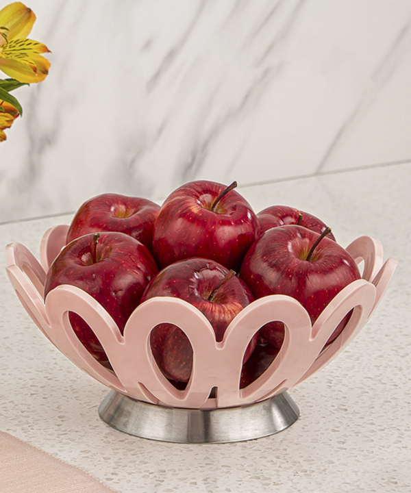 سبد میوه کوچک پایه استیل لیمون Limon کد 13869