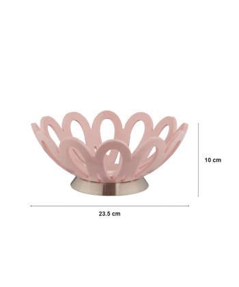سبد میوه کوچک پایه استیل لیمون Limon کد 13869