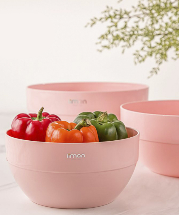 ست کاسه گرد 3 سایز ساده لیمون Limon کد 114669