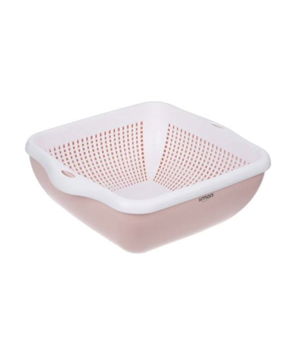 ست کاسه و آبکش چهار گوش لیمون Limon کد 206769