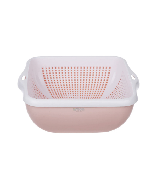 ست کاسه و آبکش چهار گوش لیمون Limon کد 206769