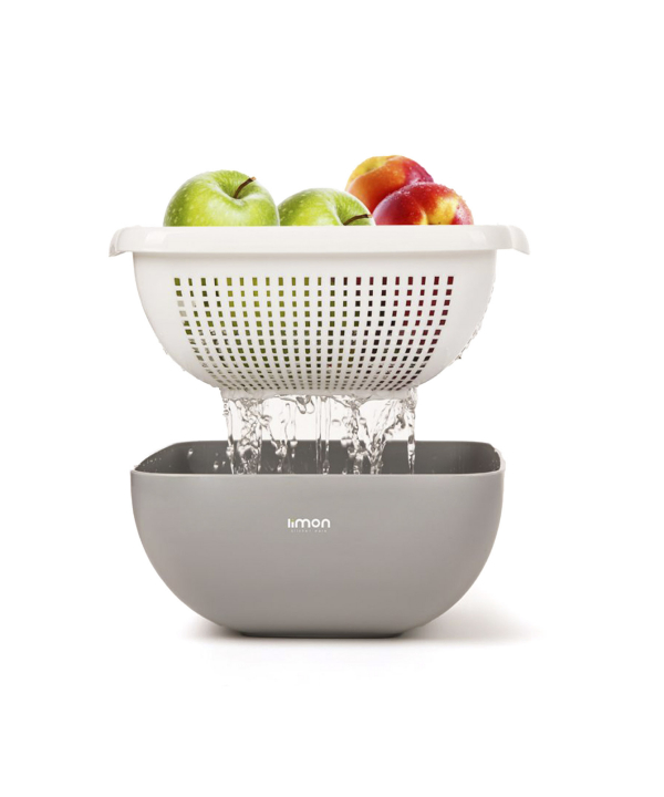 ست کاسه و آبکش چهار گوش لیمون Limon کد 206752