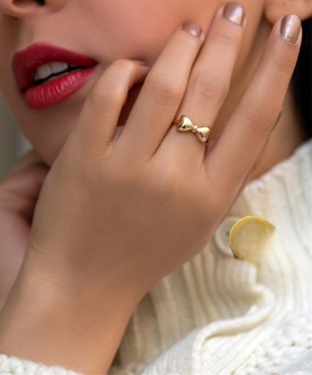 انگشتر طلا پاپیون میوگلد Mio Gold کد R466