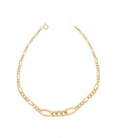 دستبند طلا فیگارو کونیک نازک میوگلد Mio Gold کد BR970
