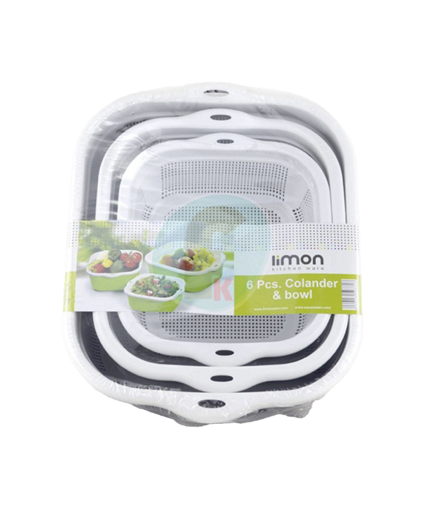 سرویس 6 پارچه ابکش و لگن نسیم لیمون Limon کد 27852