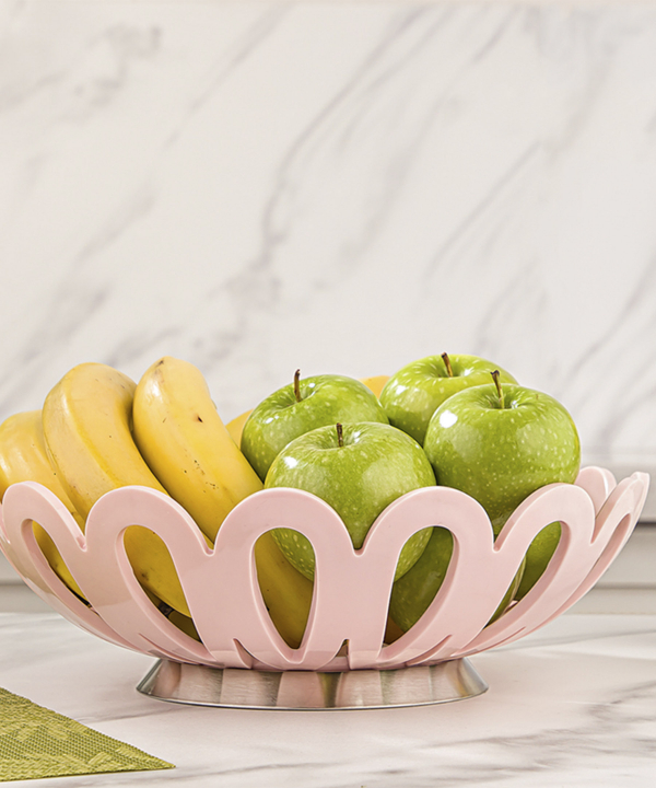 سبد میوه متوسط پایه استیل لیمون Limon کد 26869