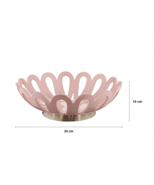 سبد میوه متوسط پایه استیل لیمون Limon کد 26869