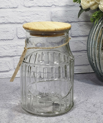 بانکه چوبی‎ درب شیشه ای لیمون Limon کد 226159