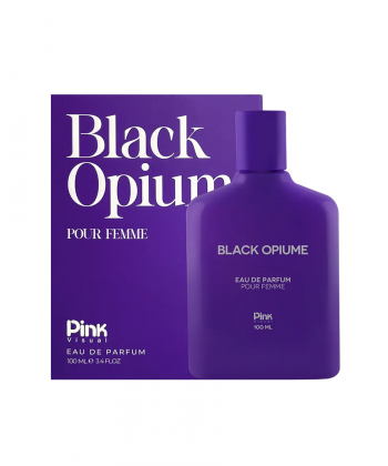 ادوپرفیوم زنانه مدرن پینک ویژوال Pink Visual مدل Black Opium حجم 100 میلی لیتر