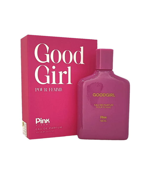 ادوپرفیوم زنانه مدرن پینک ویژوال مدرن pink visual مدل Good Girl حجم 100 میلی‌لیتر