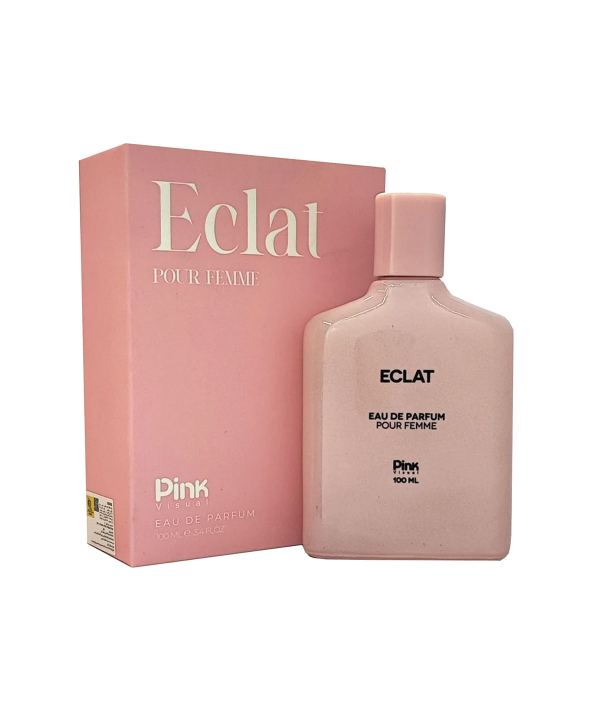 ادوپرفیوم زنانه مدرن پینک ویژوال Pink Visual مدل Eclat حجم 100میلی‌لیتر