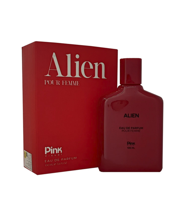 ادوپرفیوم زنانه مدرن پینک ویژوال Pink Visual مدل Alien حجم 100 میلی لیتر