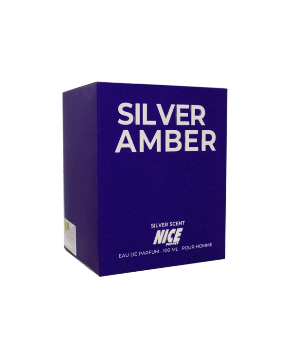 ادوپرفیوم مردانه نایس پاپت Nice Puppet مدل Silver Scent Amber حجم 100 میلی لیتر