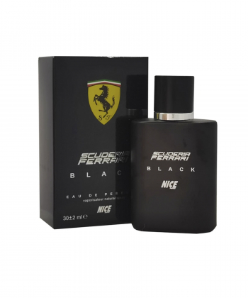 عطر جیبی مردانه نایس پاپت Nice Puppet مدل Ferrari Black Scuderia حجم 30 میلی لیتر