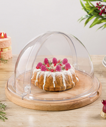 ظرف سرو کیک پایه چوبی لیمون Limon کد 217959