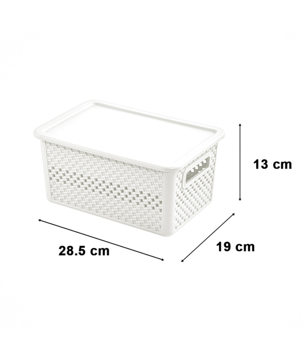 باکس نظم دهنده درب‌دار کوچک طرح بافت لیمون Limon کد 215635