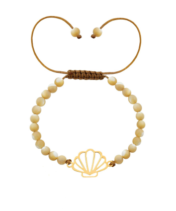 دستبند طلا صدف میوگلد Mio Gold کد BRS671