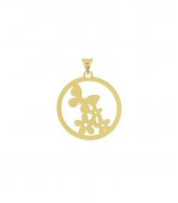 پلاک طلا پروانه میوگلد Mio Gold کد N821