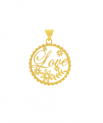 پلاک طلا love میوگلد Mio Gold کد N1180