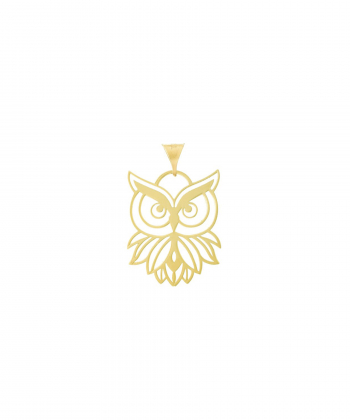 پلاک طلا جغد میوگلد Mio Gold کد N2034