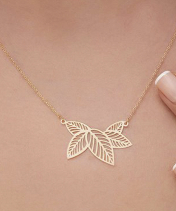 گردنبند طلا برگ میوگلد Mio Gold کد NC918