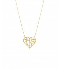 گردنبند طلا قلب میوگلد Mio Gold کد NC1188