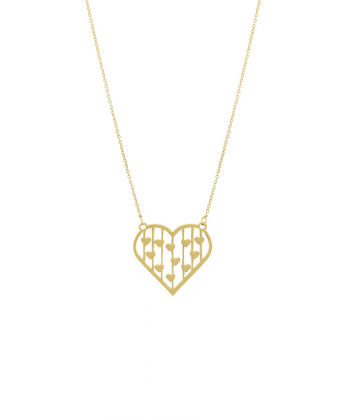 گردنبند طلا قلب میوگلد Mio Gold کد NC1188