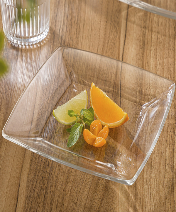 پیش دستی مربع شیشه‌ای لیمون Limon کد 215500