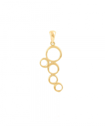 پلاک طلا دایره میوگلد Mio Gold کد N3078