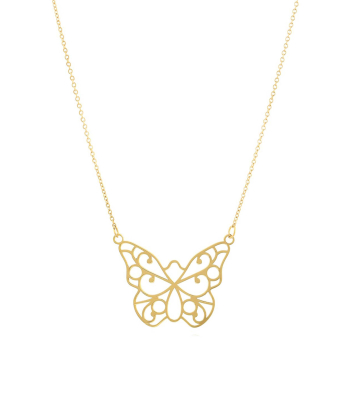 گردنبند طلا پروانه میوگلد Mio Gold کد NC1370
