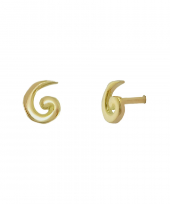 گوشواره طلا اسپیرال میوگلد Mio Gold کد E1329