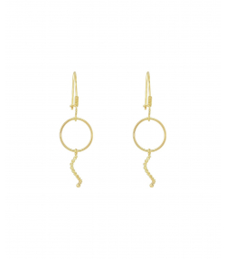 گوشواره طلا اسپیرال میوگلد Mio Gold کد E1348