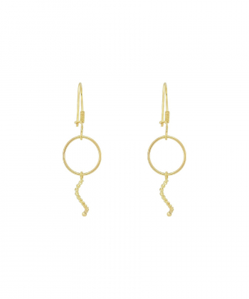 گوشواره طلا اسپیرال میوگلد Mio Gold کد E1348