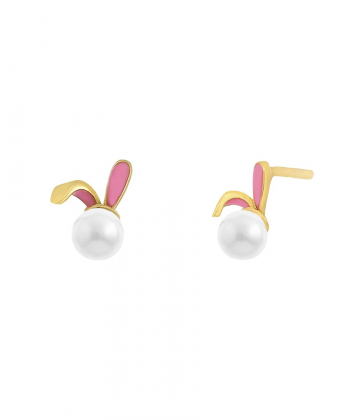 گوشواره طلا خرگوش میوگلد Mio Gold کد E1404