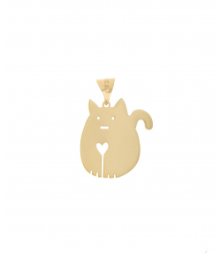 پلاک طلا گربه میوگلد Mio Gold کد N3089