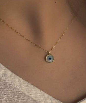 گردنبند طلا چشم نظر میوگلد Mio Gold کد NC1770