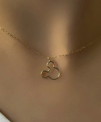 گردنبند طلا میکی موس میوگلد Mio Gold کد NC1774