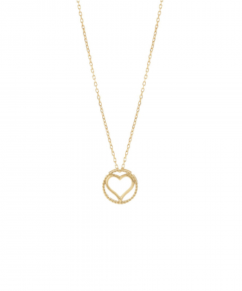 گردنبند طلا قلب میوگلد Mio Gold کد NC1775