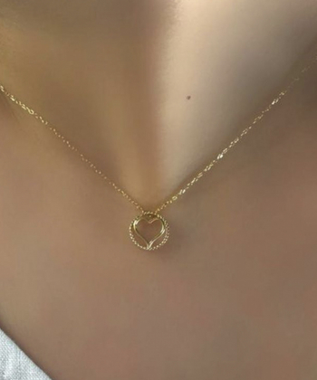 گردنبند طلا قلب میوگلد Mio Gold کد NC1775