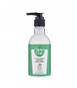 لوسیون بدن مناسب پوست حساس اسکین شیک Skin Chic حاوی عصاره آلوئه ورا حجم 200 میلی لیتر
