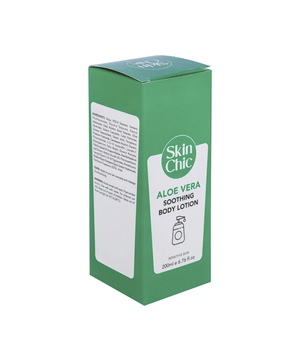 لوسیون بدن مناسب پوست حساس اسکین شیک Skin Chic حاوی عصاره آلوئه ورا حجم 200 میلی لیتر