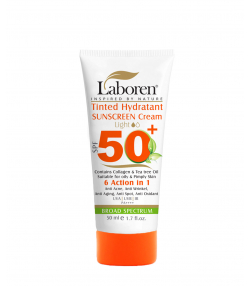 کرم ضد آفتاب رنگی مناسب پوست چرب لابورن Laboren با SPF50 حجم 50 میلی لیتر