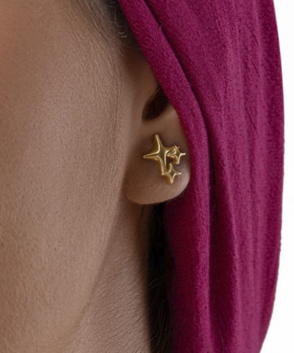 گوشواره طلا شاین تاج Taj کد 27219