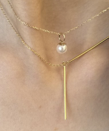 گردنبند طلا خط میوگلد Mio Gold کد NC1478