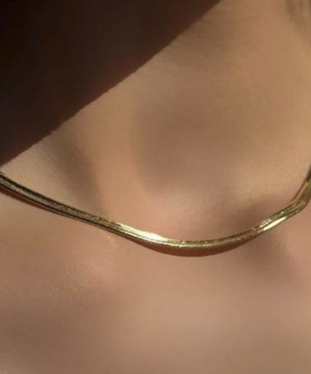 گردنبند طلا هرینگبون دوبل میوگلد Mio Gold کد NC1793