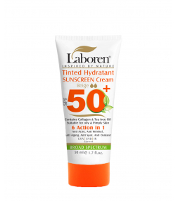 کرم ضد آفتاب رنگی مناسب پوست چرب لابورن Laboren با SPF50 حجم 50 میلی لیتر
