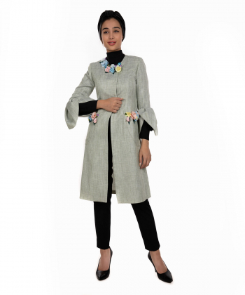مانتو مجلسی زنانه تولیکا Tulika کد 71798