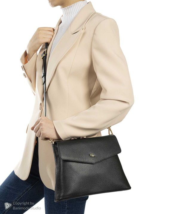 کیف دوشی زنانه چرم طبیعی چرم مشهد Mashad Leather مدل S5276